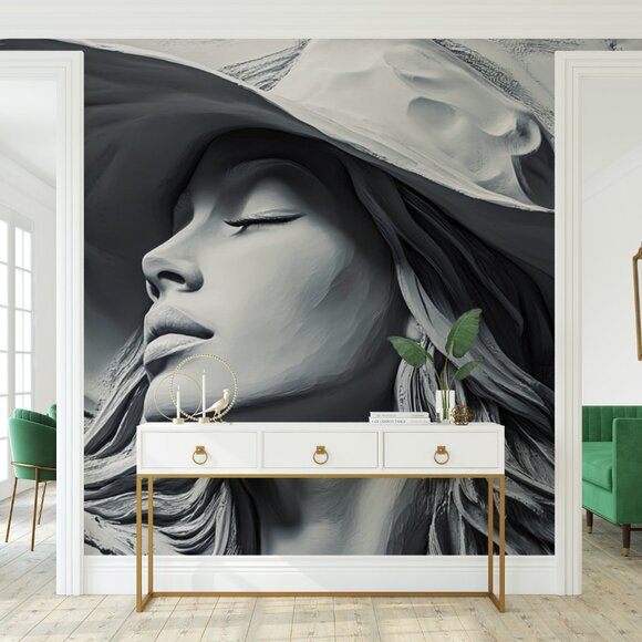 Lady In A Hat 3D Wallpaper - Picture 2 of 6